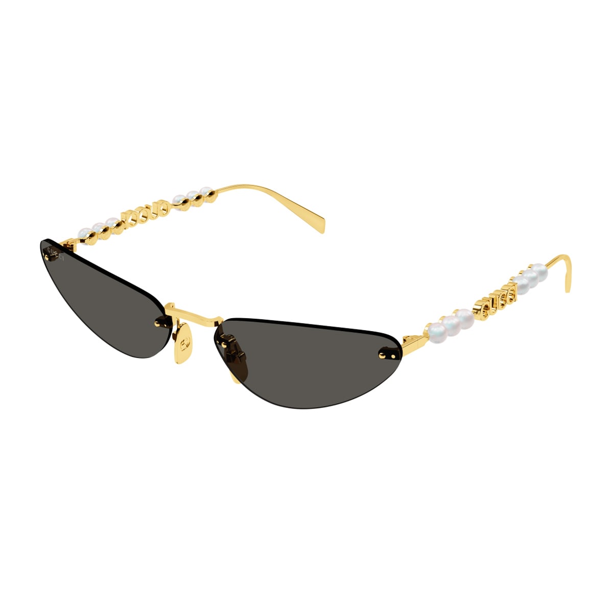 Gucci Gg1920s Linea Name Of Brand 001 Gold Grey Sunglasses In Gold