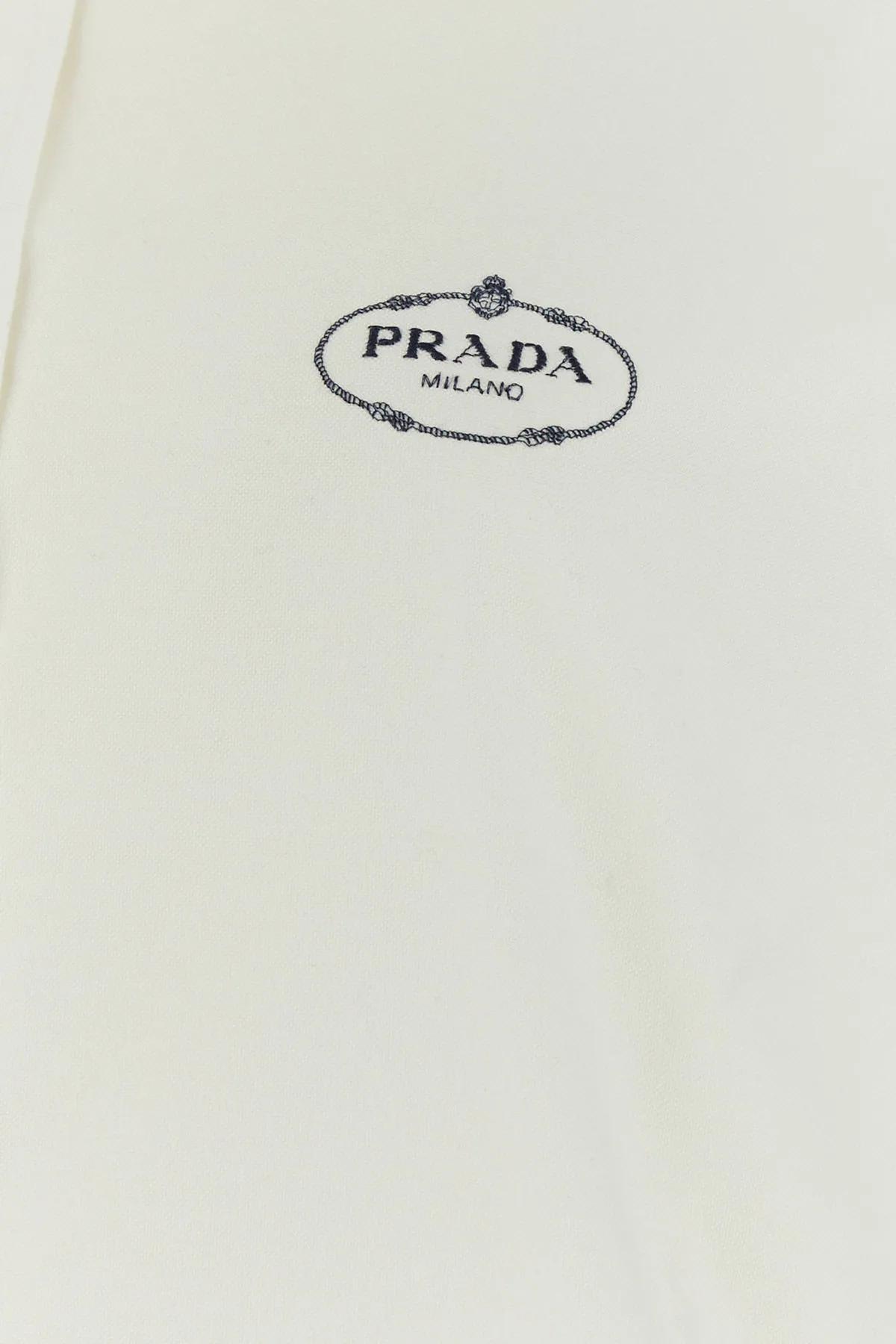 Shop Prada White Oxford Shirt