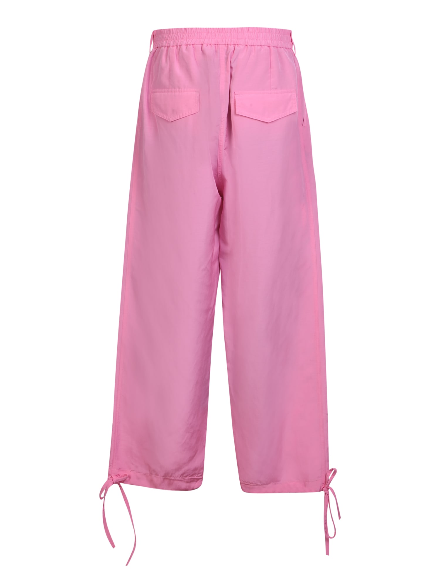 Shop Msgm Pink Cargo Trousers