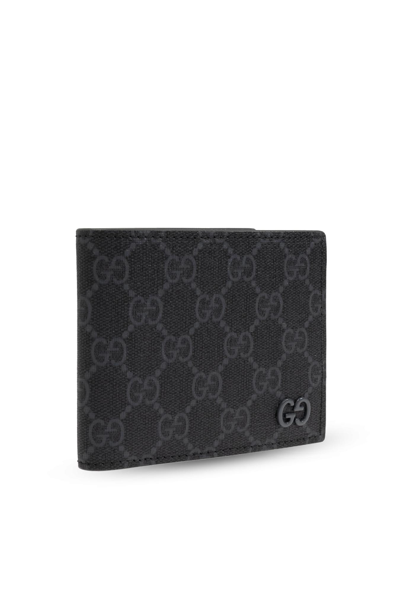 Gucci Wallet Made Of Gg Supreme Canvas In Black