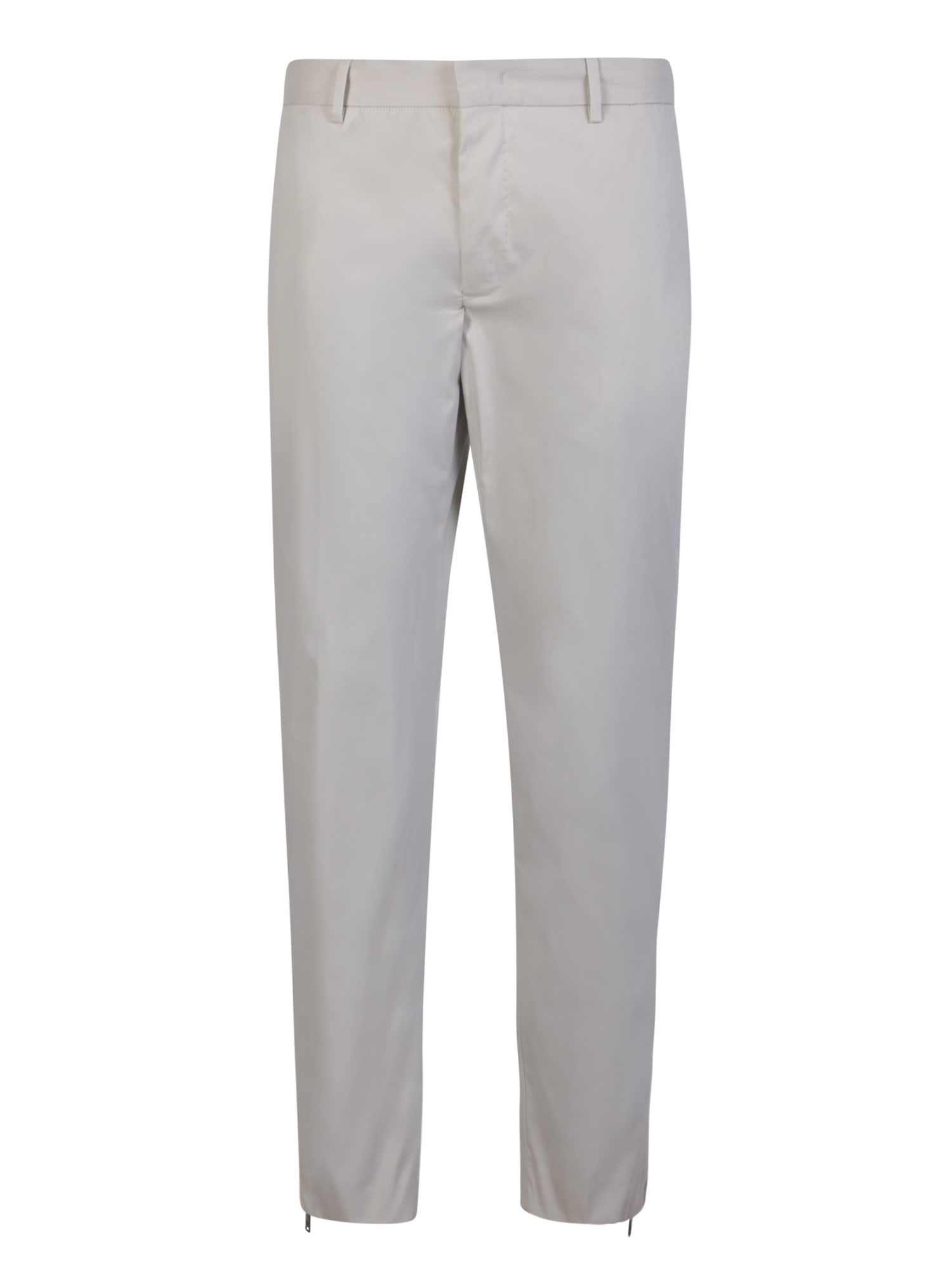 Pt01 Cream Tailored Trousers In White