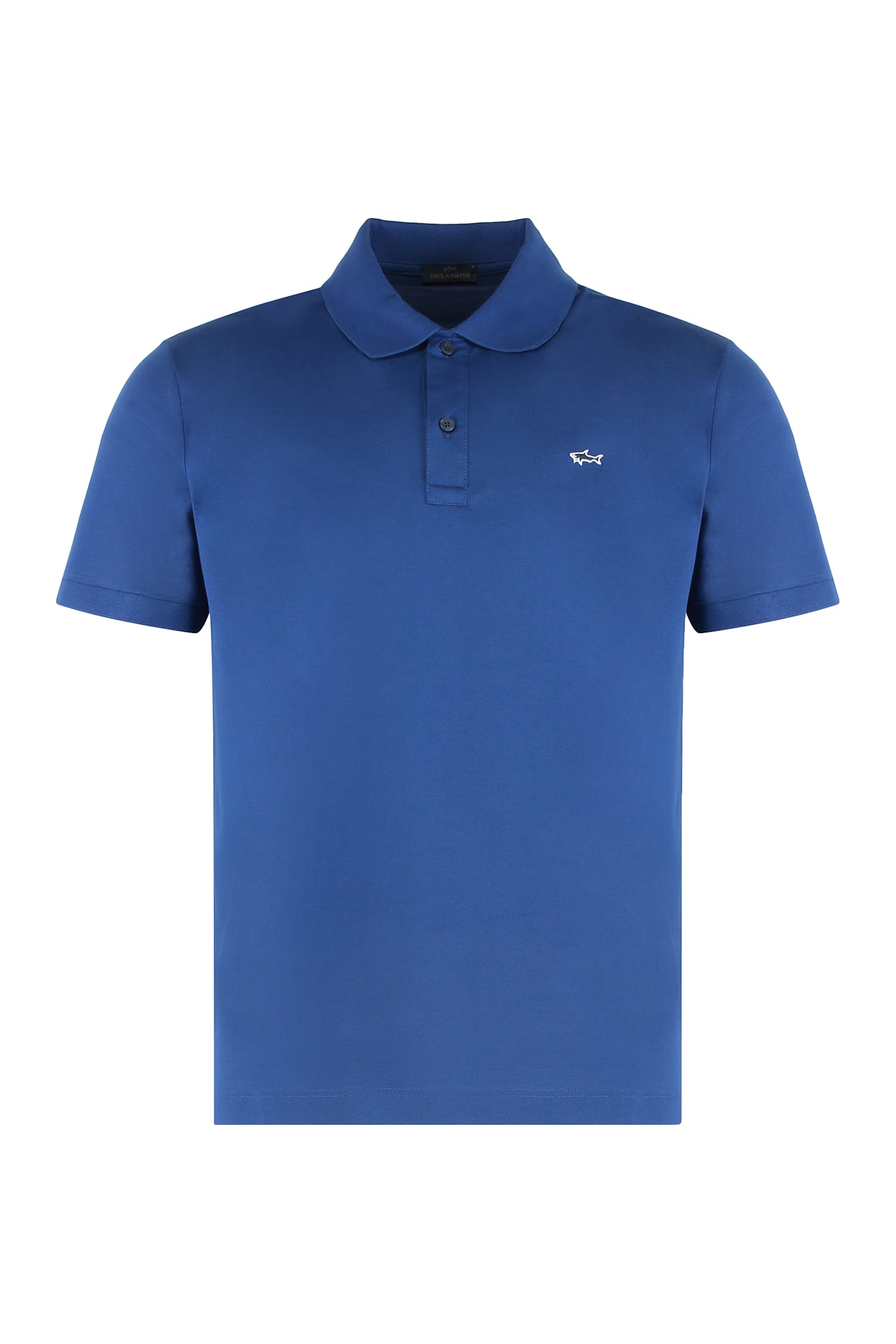 Paul&amp;shark Cotton Piquet Polo In Blue