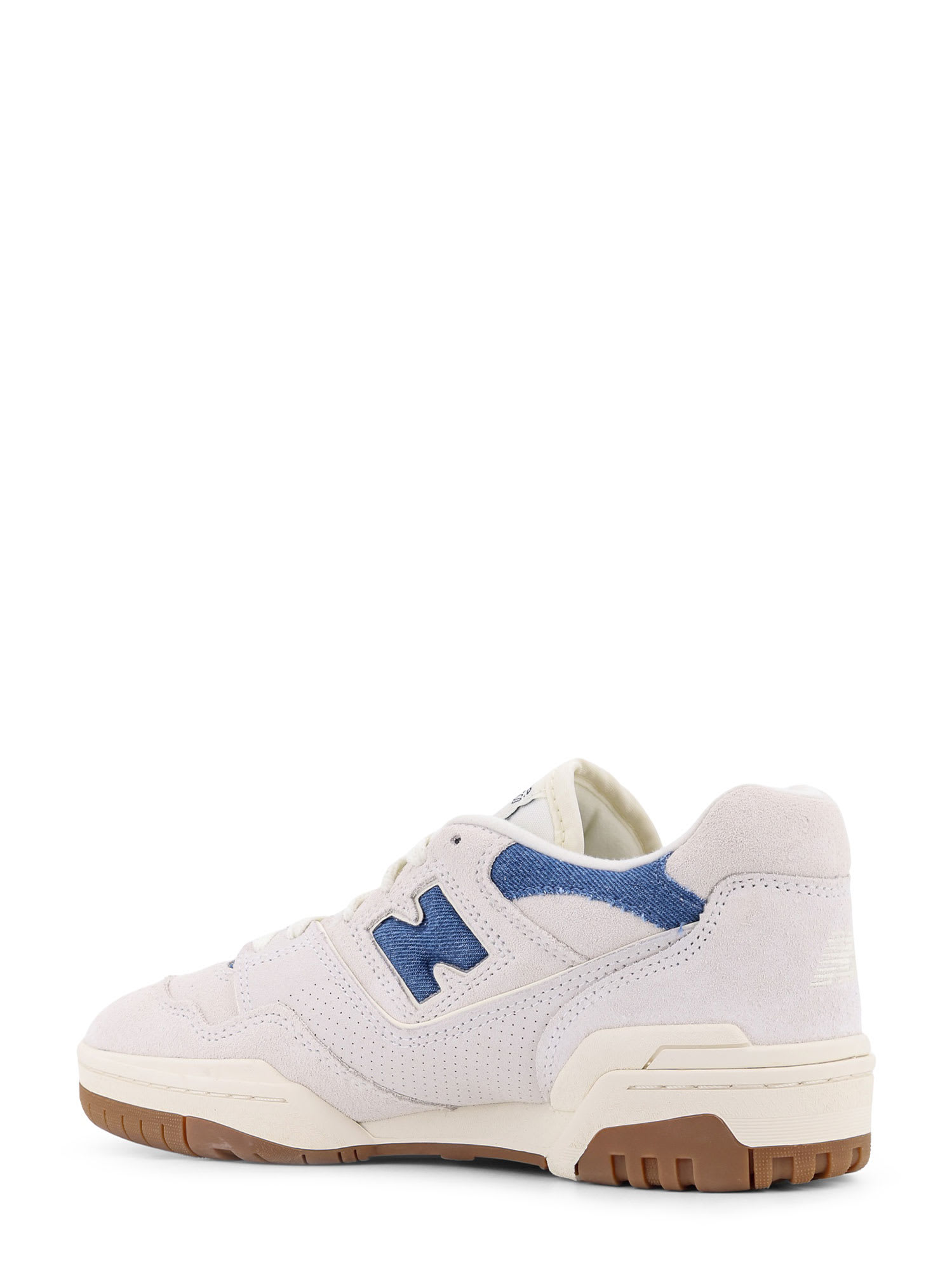 NEW BALANCE SUEDE SNEAKERS WITH DENIM DETAILS
