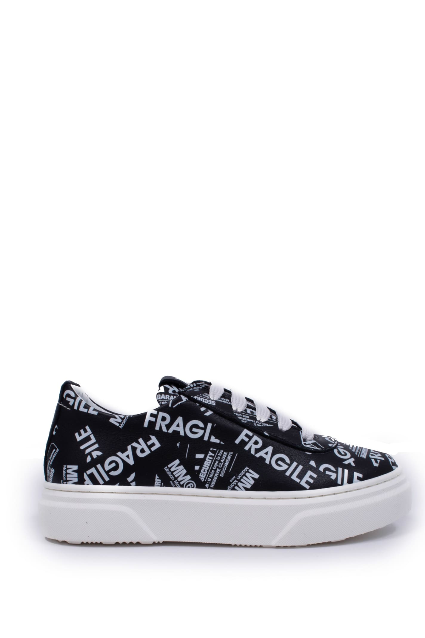 MM6 Maison Margiela Leather Sneakers With Logo
