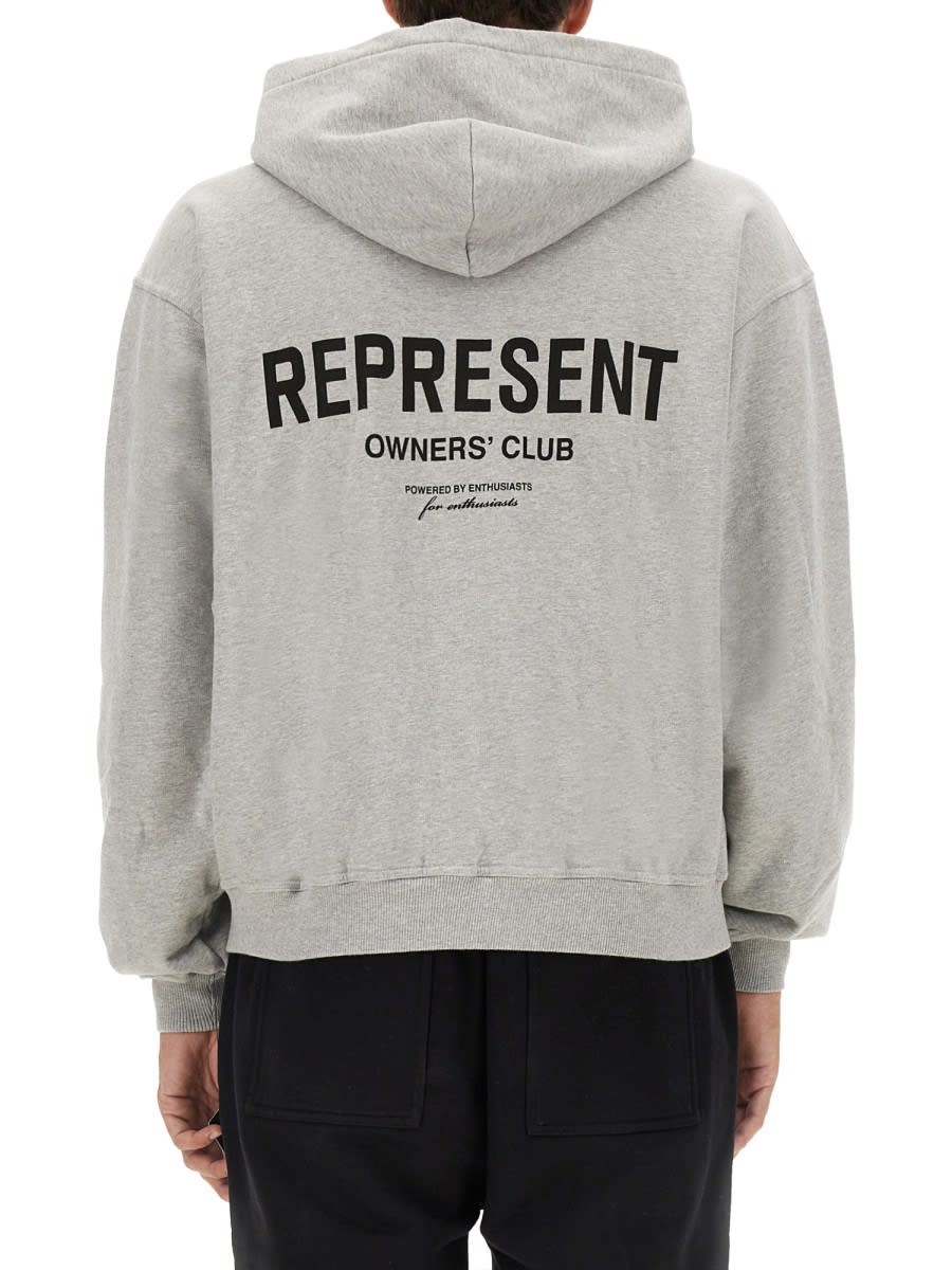 Shop Represent Sweatshirt With Logo In Grey