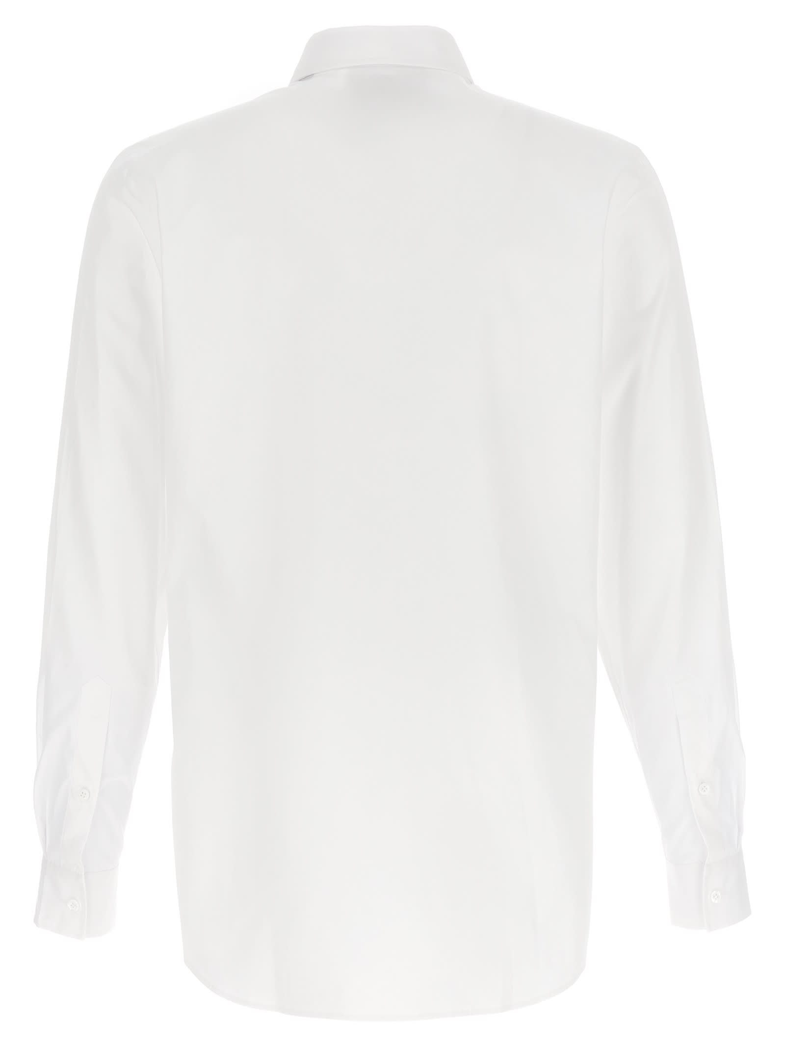 Shop Moschino Teddy Shirt In White