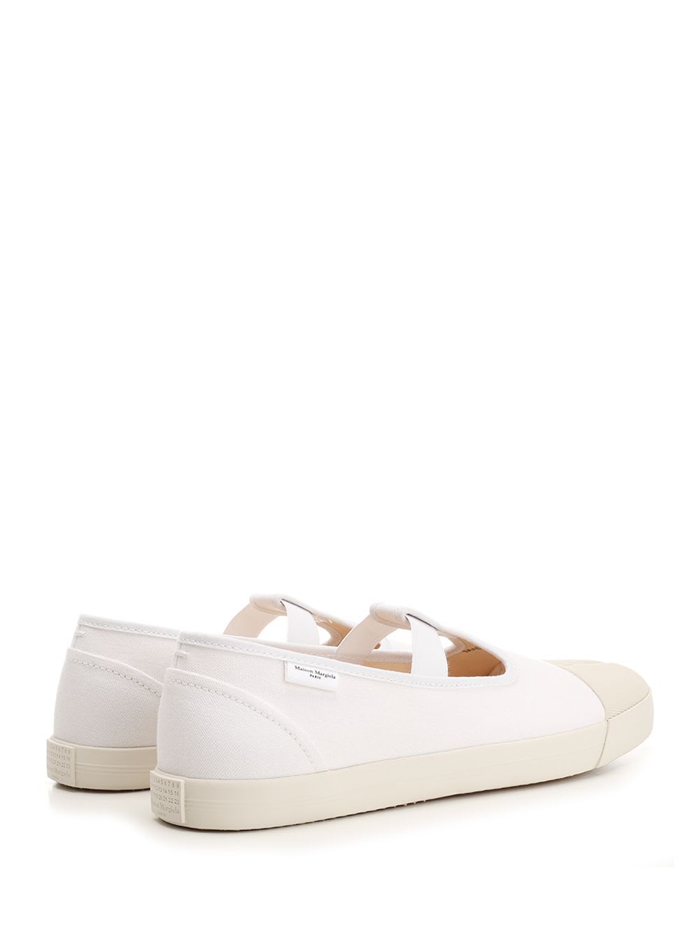 Shop Maison Margiela On The Deck Tabi Mary Jane Sneakers In T1003