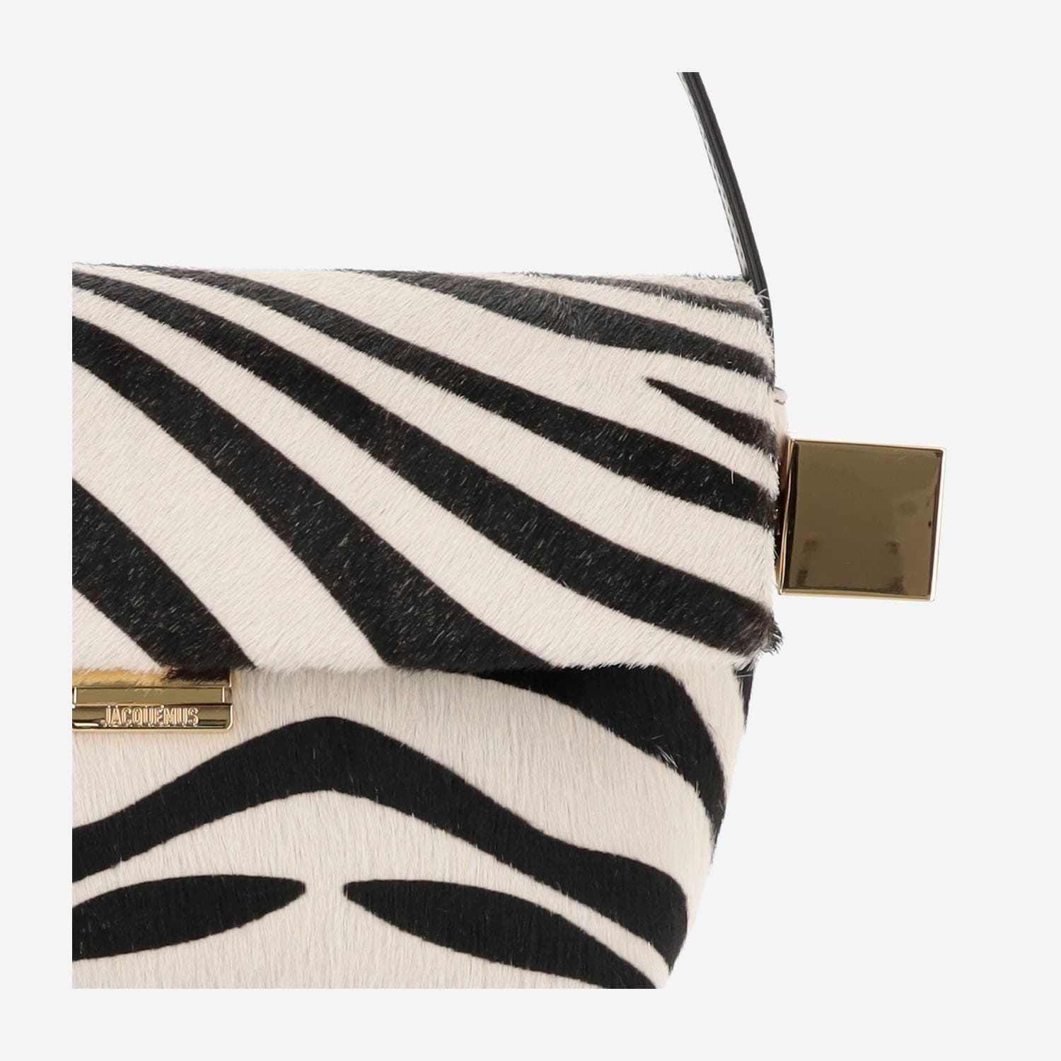 Shop Jacquemus Le Rond Carré Bag In Zebra