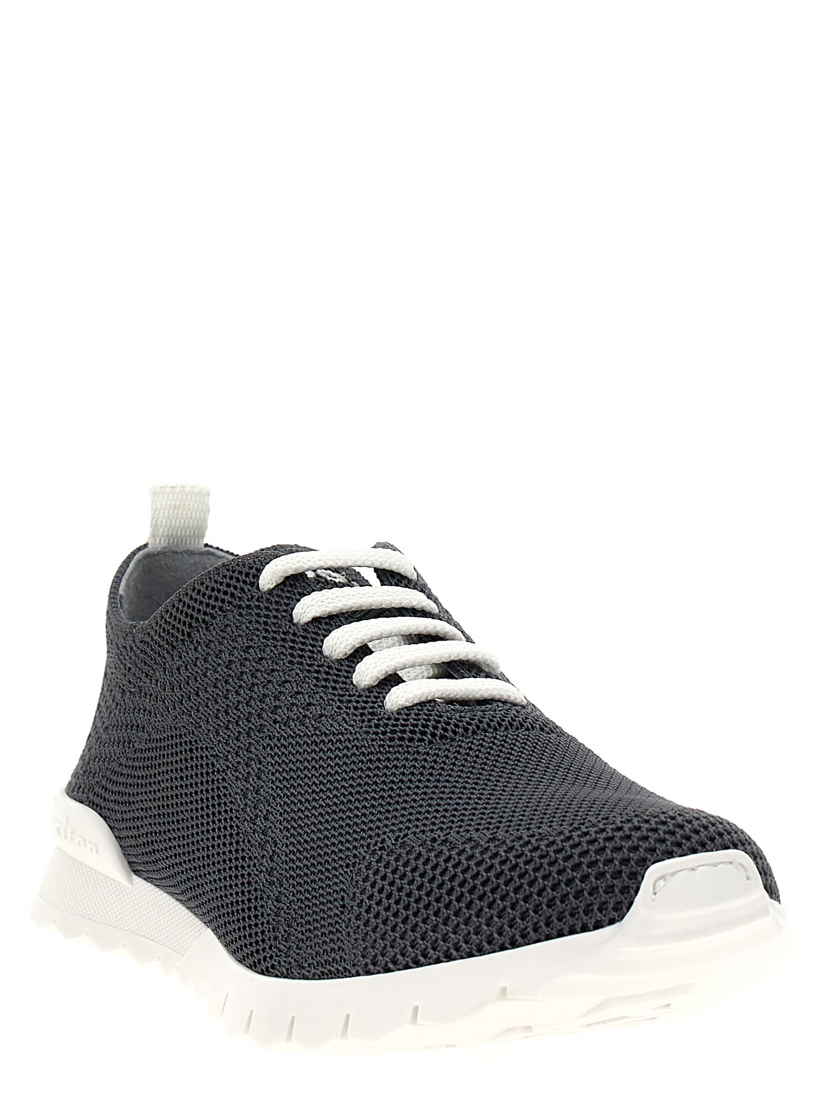 Shop Kiton Fits Sneakers In Gray