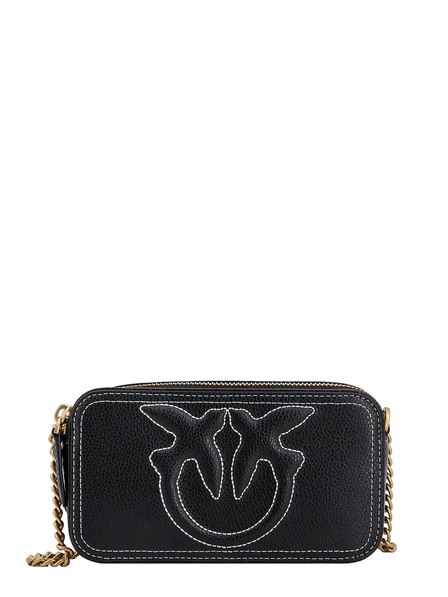 Shop Pinko Carrie Camera Case Shoulder Bag In Black