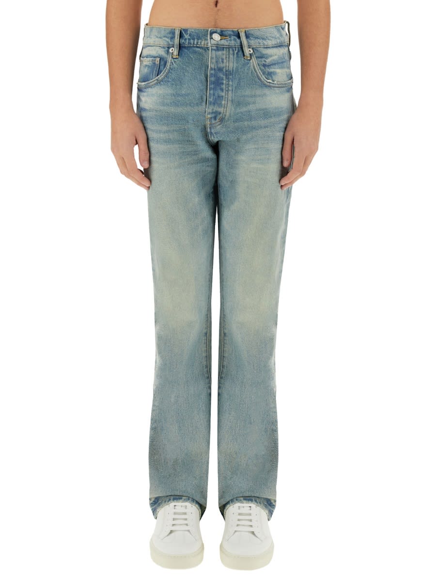 coated Flare Jeans