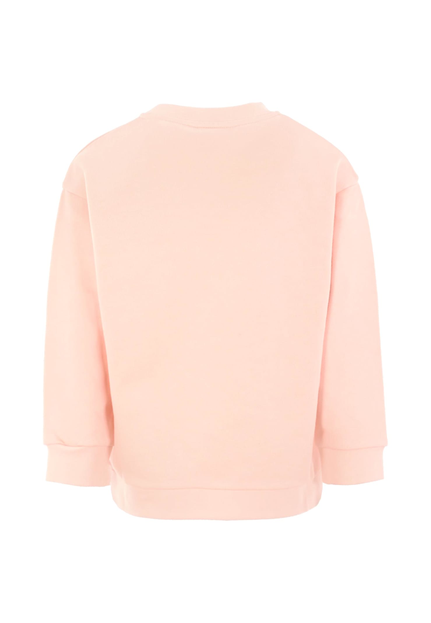 Fendi Logo-embroidered Cotton Sweatshirt In Neutral