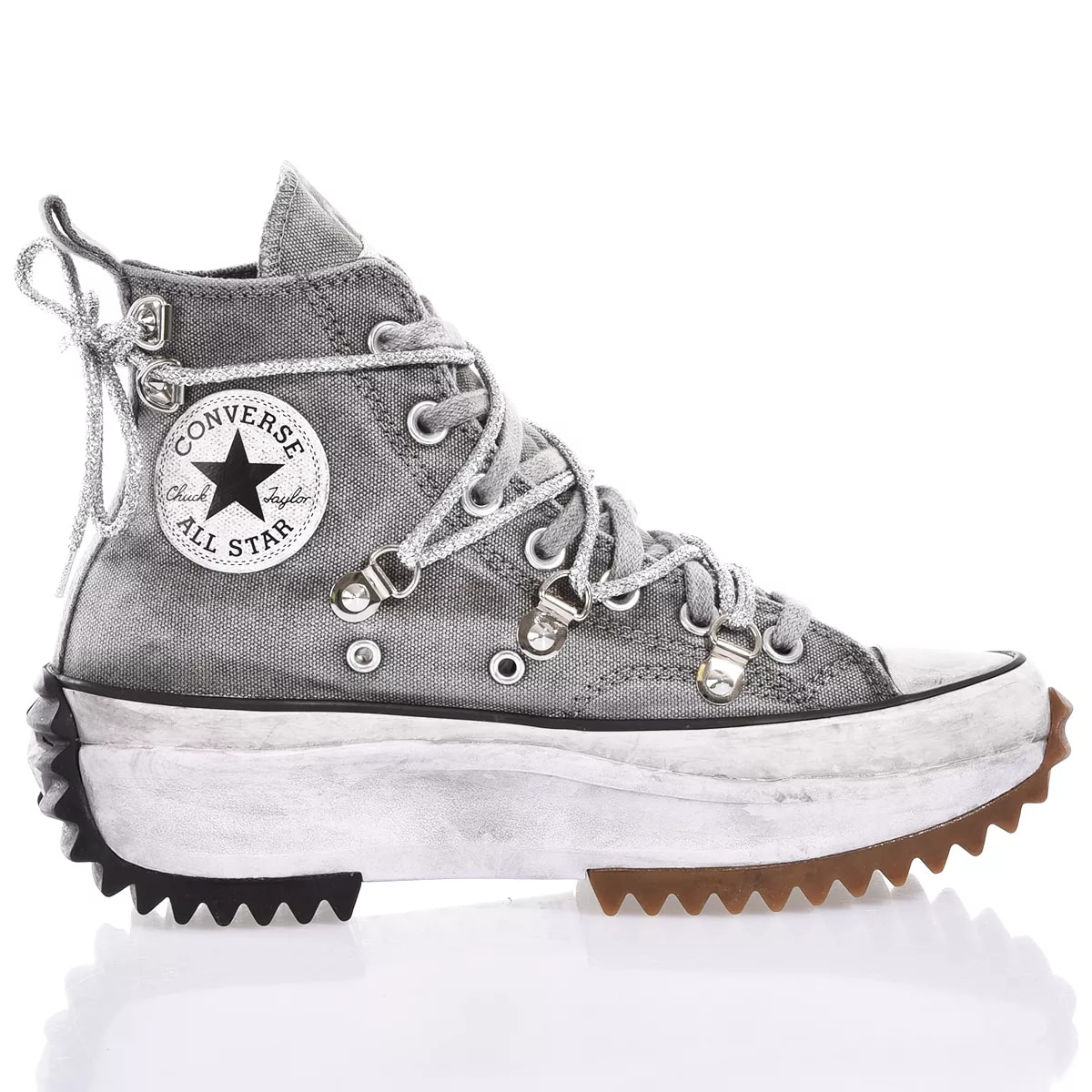 Mimanera Converse Hike Run Limited Overlaces Custom In Grey