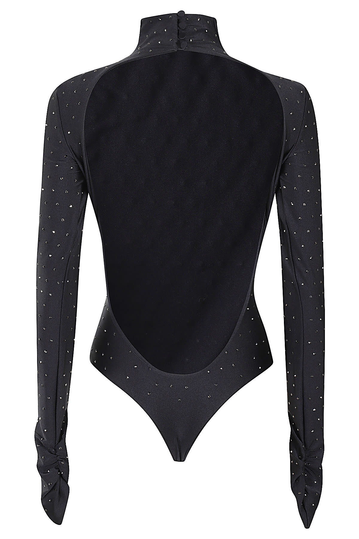 Shop The Andamane Parker Bodysuit Crystal In Black