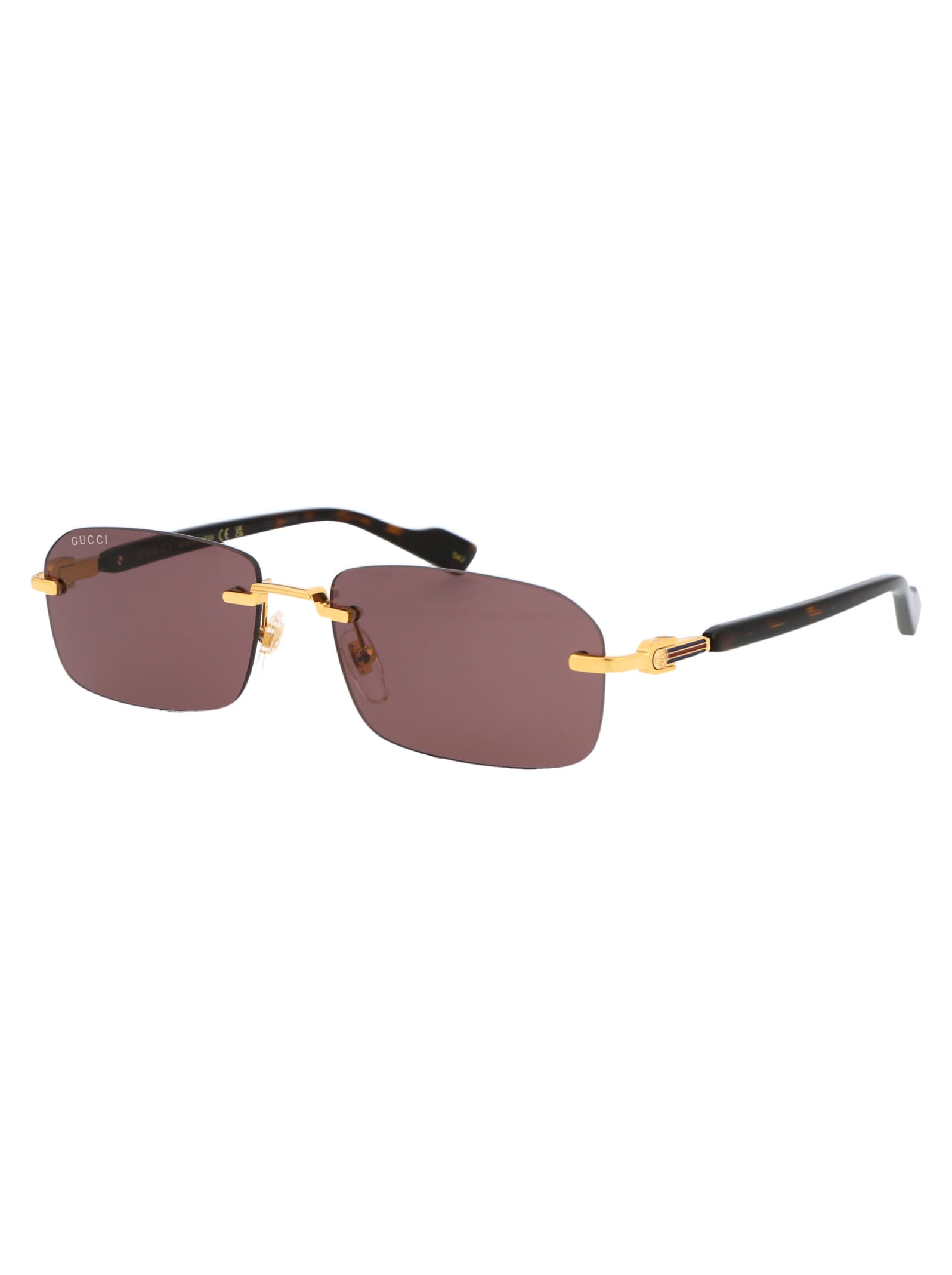 Shop Gucci Gg1221s Sunglasses In 002 Gold Havana Brown