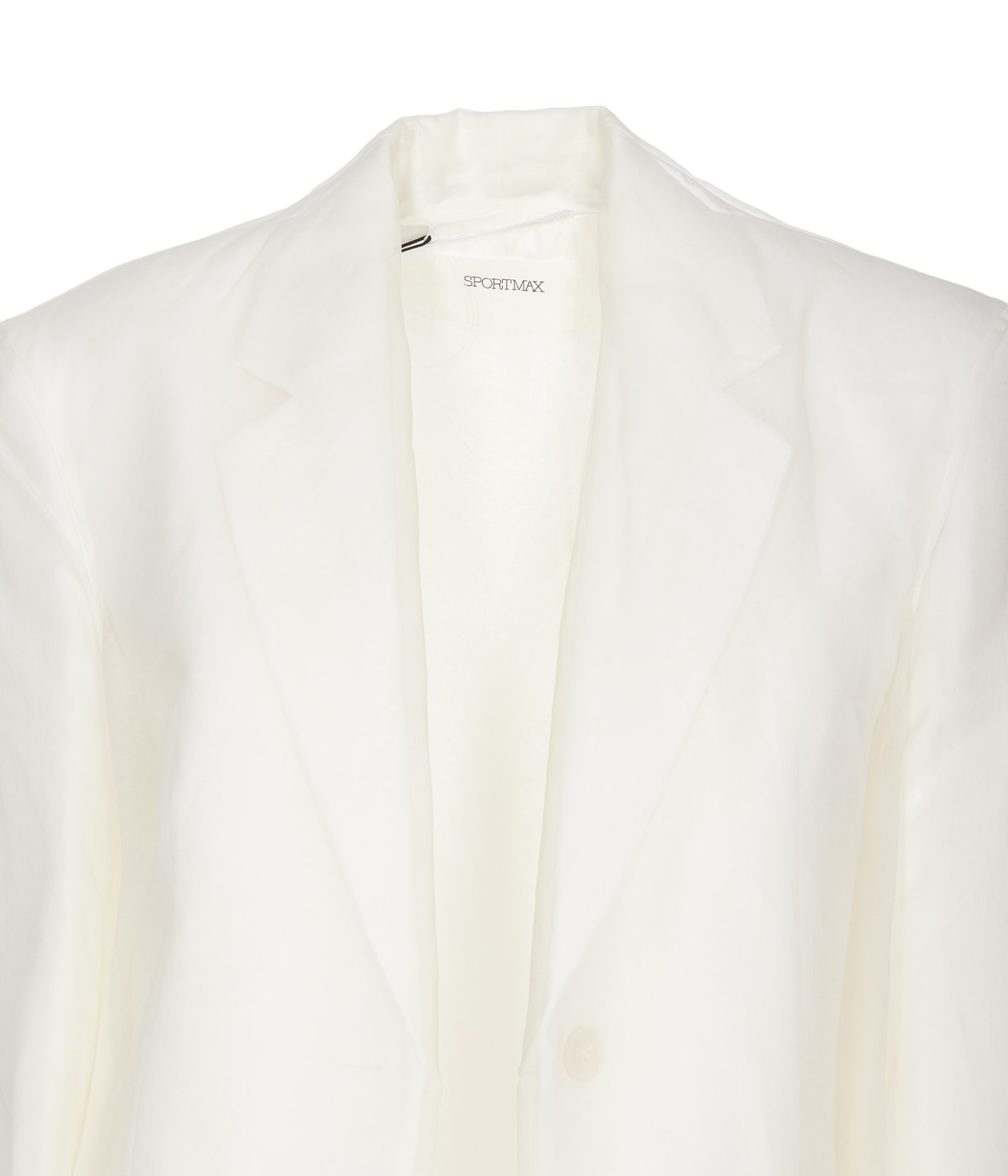 Shop Sportmax Double Layer Blazer In White