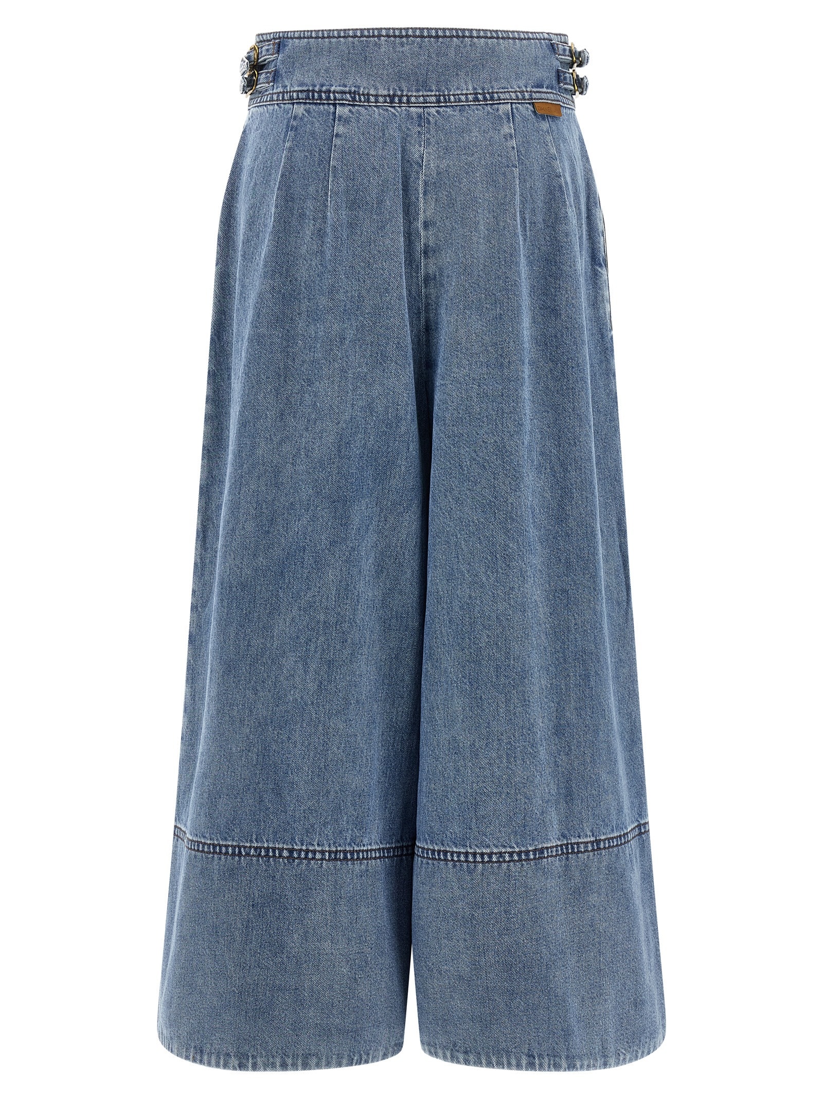 Zimmermann Denim Culotte Jeans In Blue