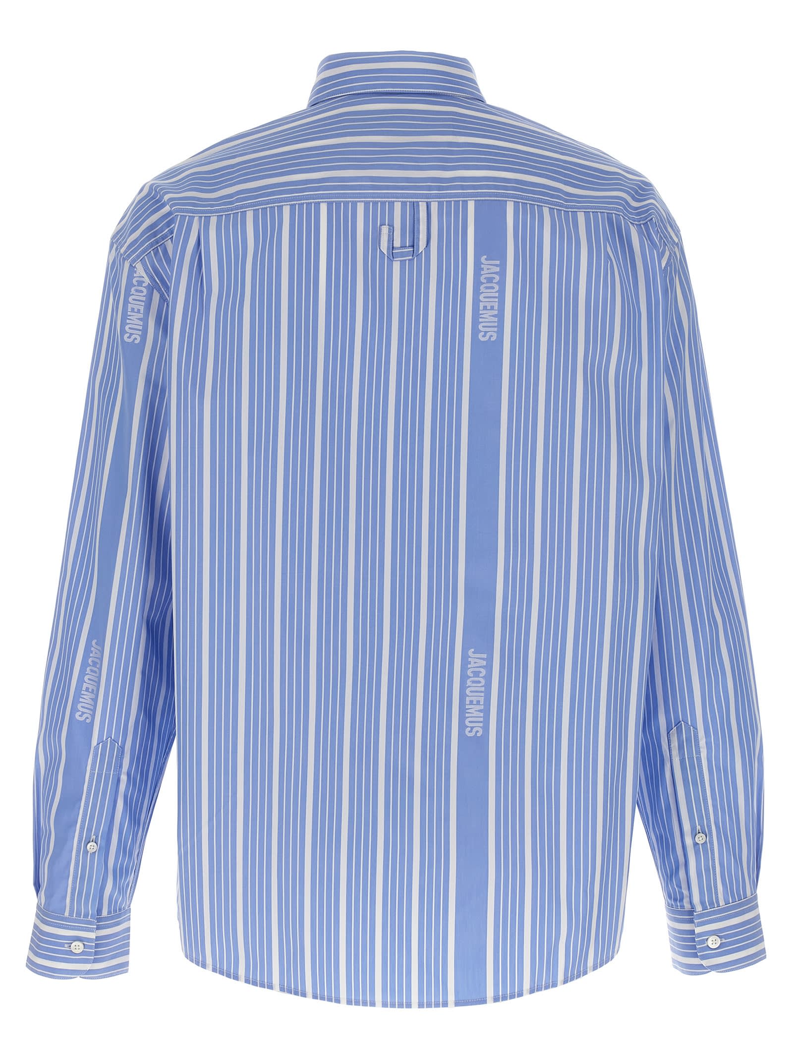 Jacquemus La Chemise Simon Logo Striped Shirt
