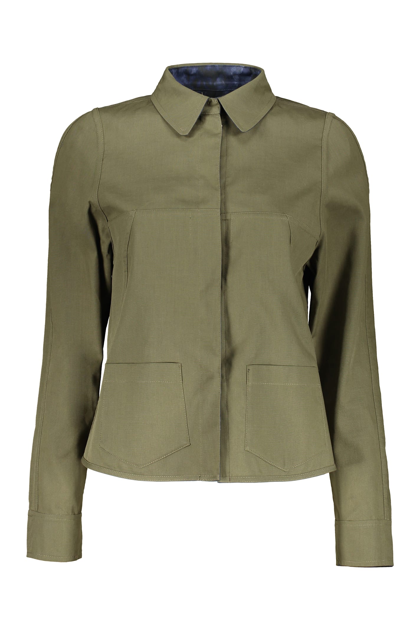 Moorer Button-front Cotton Jacket
