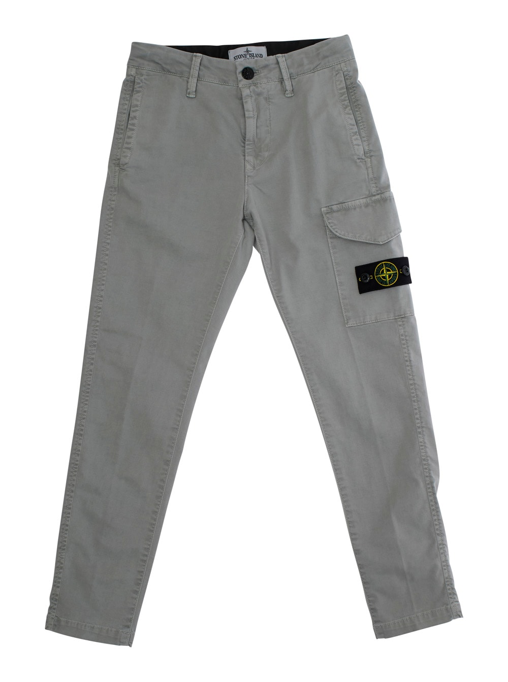Stone Island Cargo-pocket Trousers In Gray