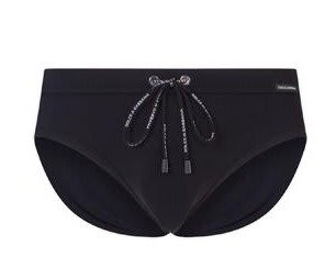 Shop Dolce & Gabbana Top-stitching Swim Briefs In Black