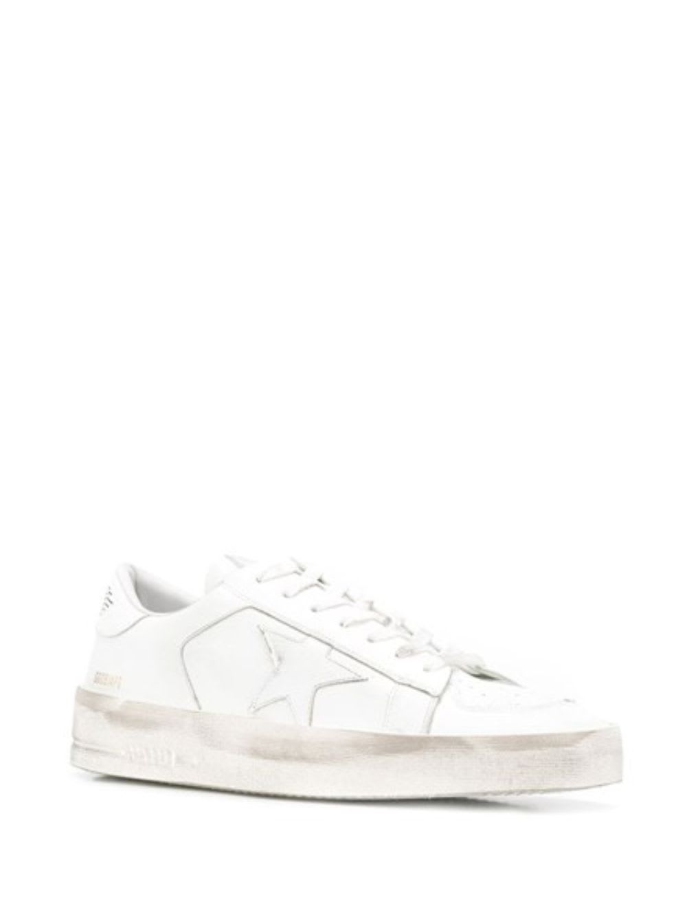 Shop Golden Goose Stardan Sneakers In Optic White
