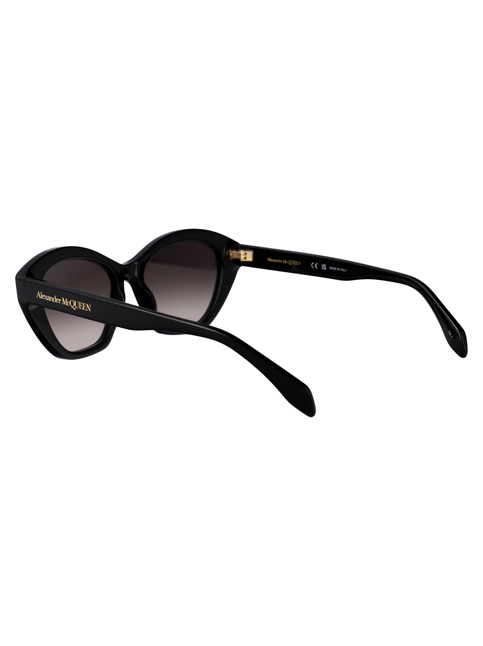 Alexander Mcqueen Alexander Mc Queen Sunglasses Am0355 S 001 In 001 Black Black Grey