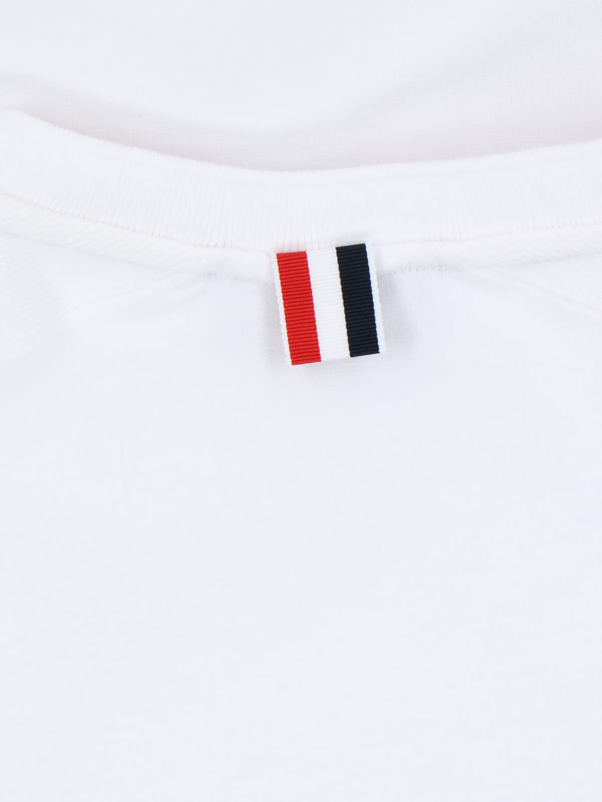 Shop Thom Browne 4-bar Detail T-shirt In White
