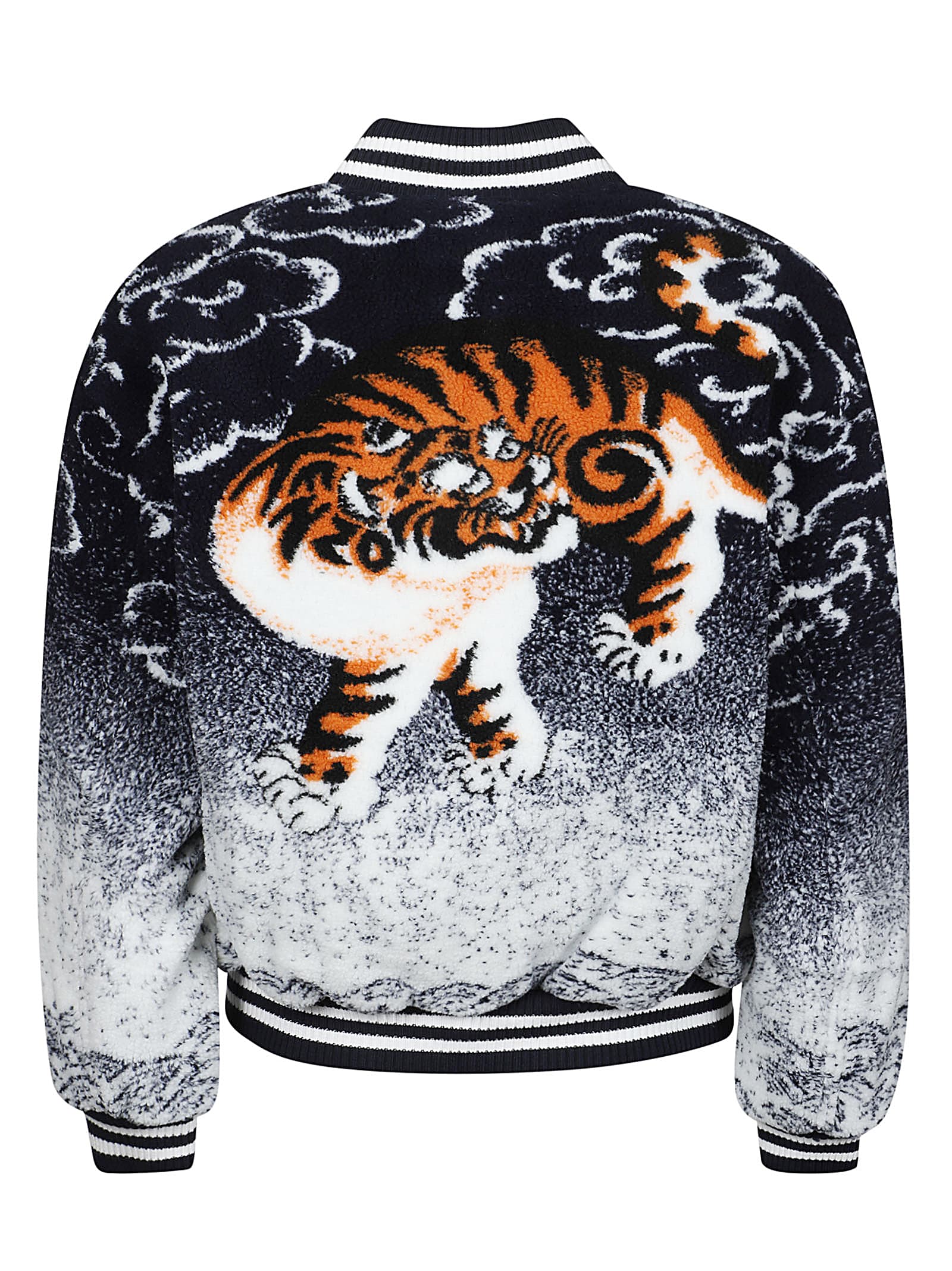 Shop Kenzo Cloud Tiger Bomber Jacket In Mu Multicolore