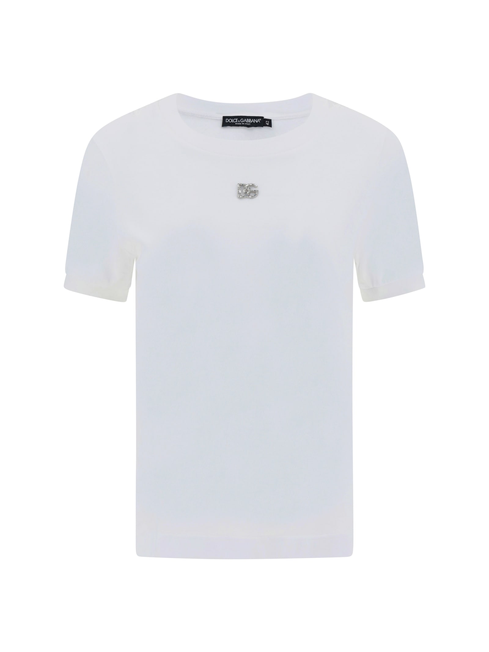 Shop Dolce & Gabbana T-shirt In Bianco Ottico