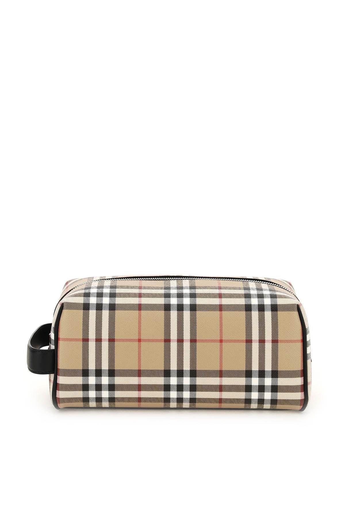 Burberry Vintage Check Coated Canvas Wash Bag