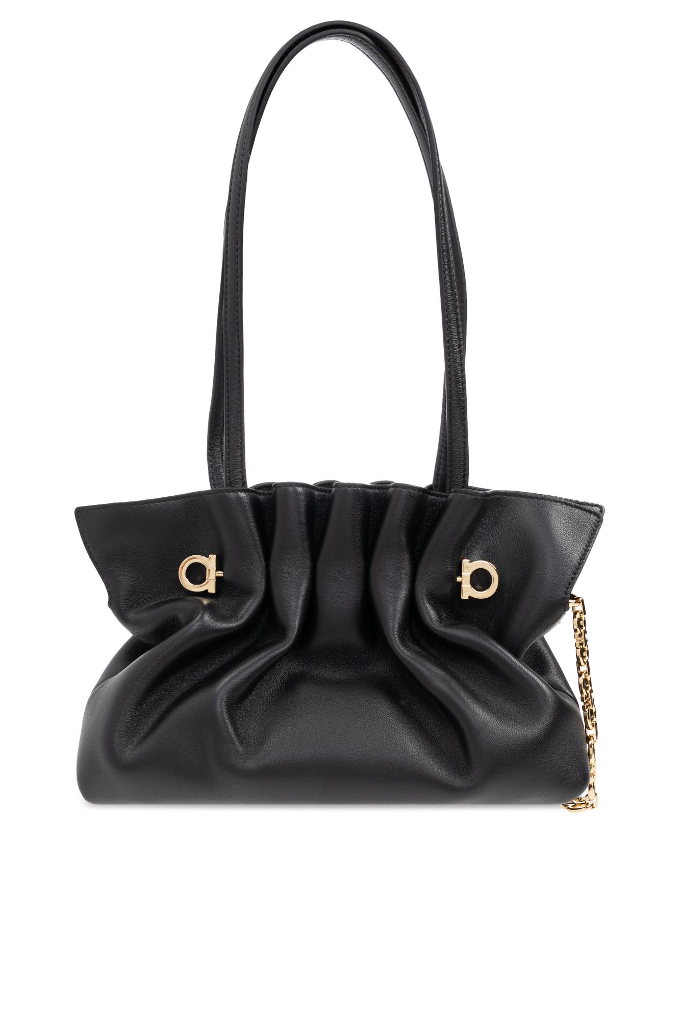 Ferragamo Shoulder Bag Pierc Small In Black