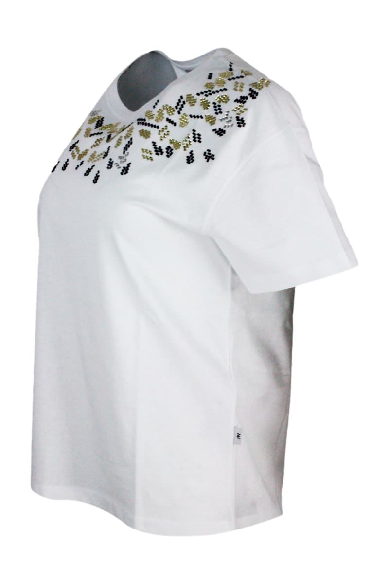 Shop Ermanno Scervino T-shirt In White