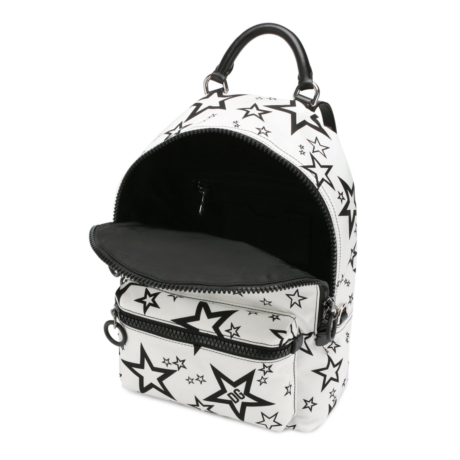 Shop Dolce & Gabbana Stars Print Backpack In White