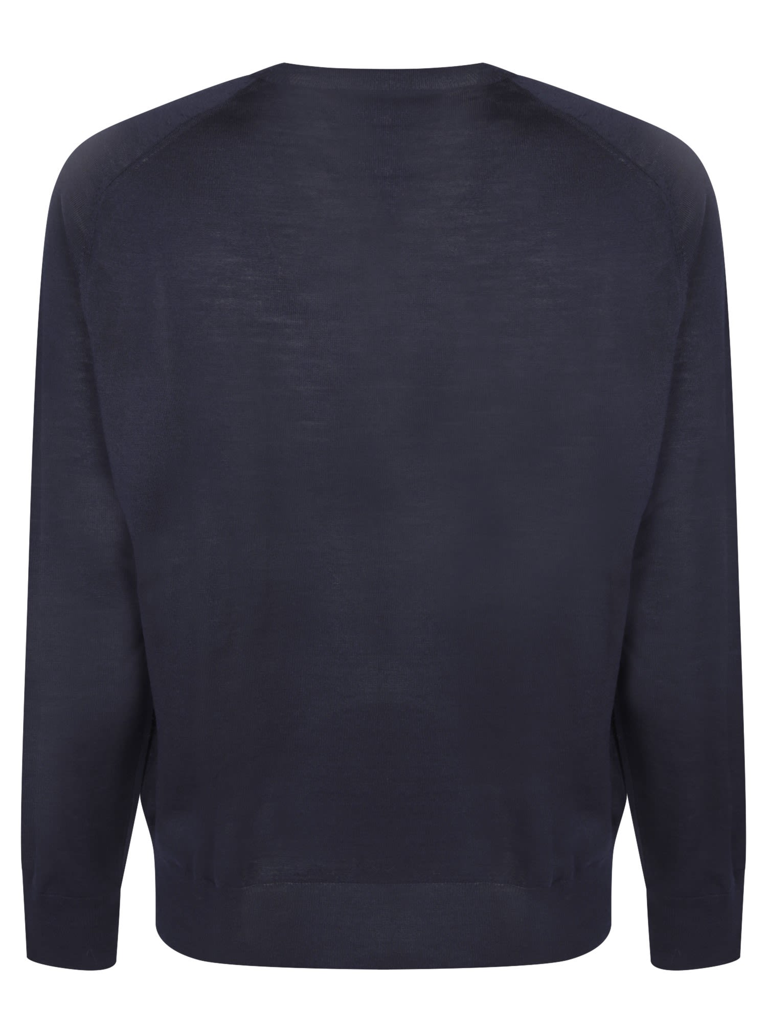 Shop Ami Alexandre Mattiussi Blue Cotton Sweater