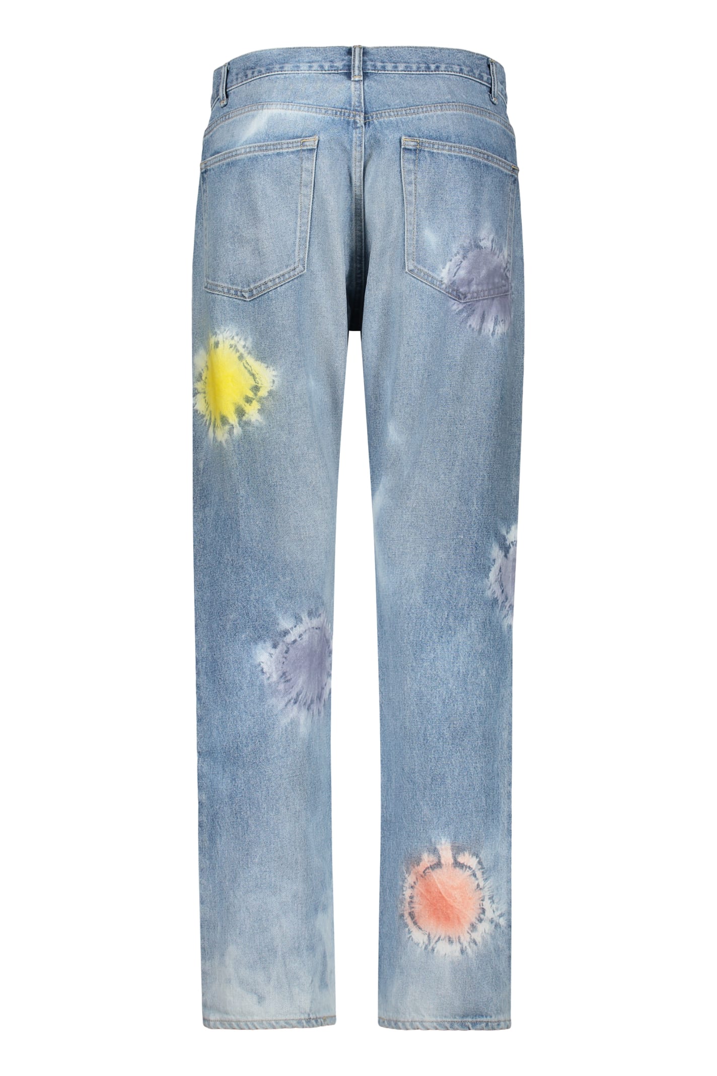 Shop John Elliott Straight Leg Jeans In Denim