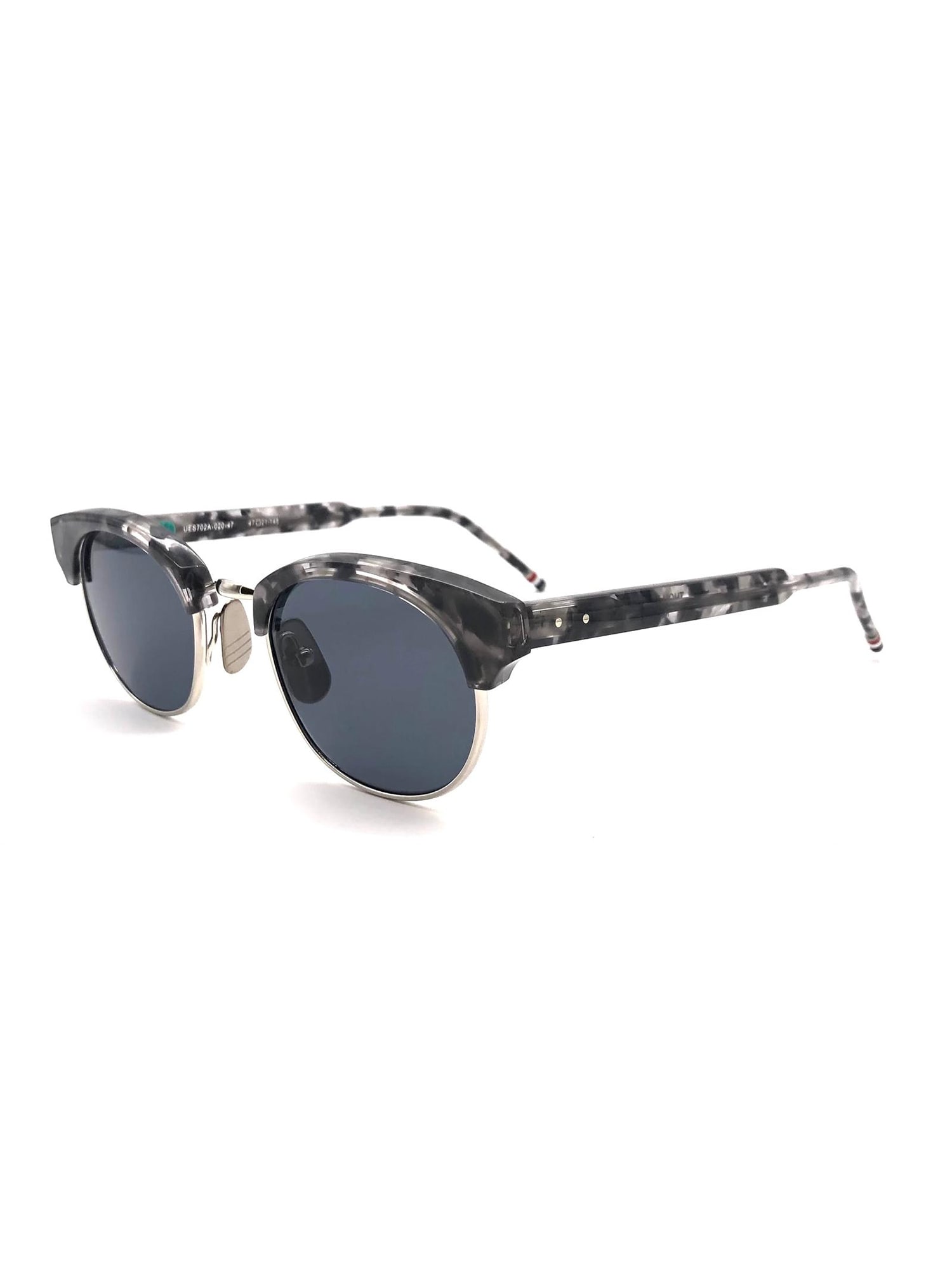 Shop Thom Browne Ues702a/g0003 Sunglasses In Dark Grey