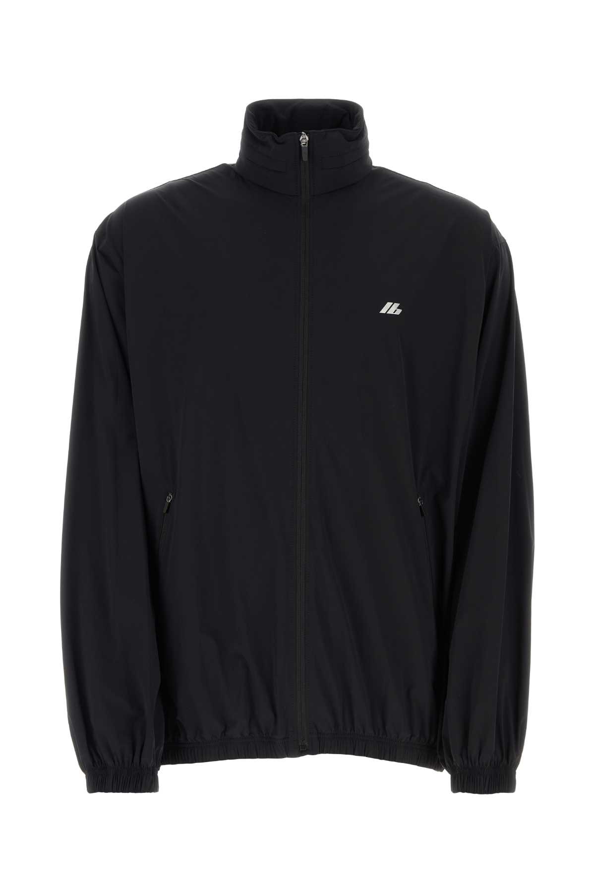 Balenciaga Black Stretch Nylon Windbreaker