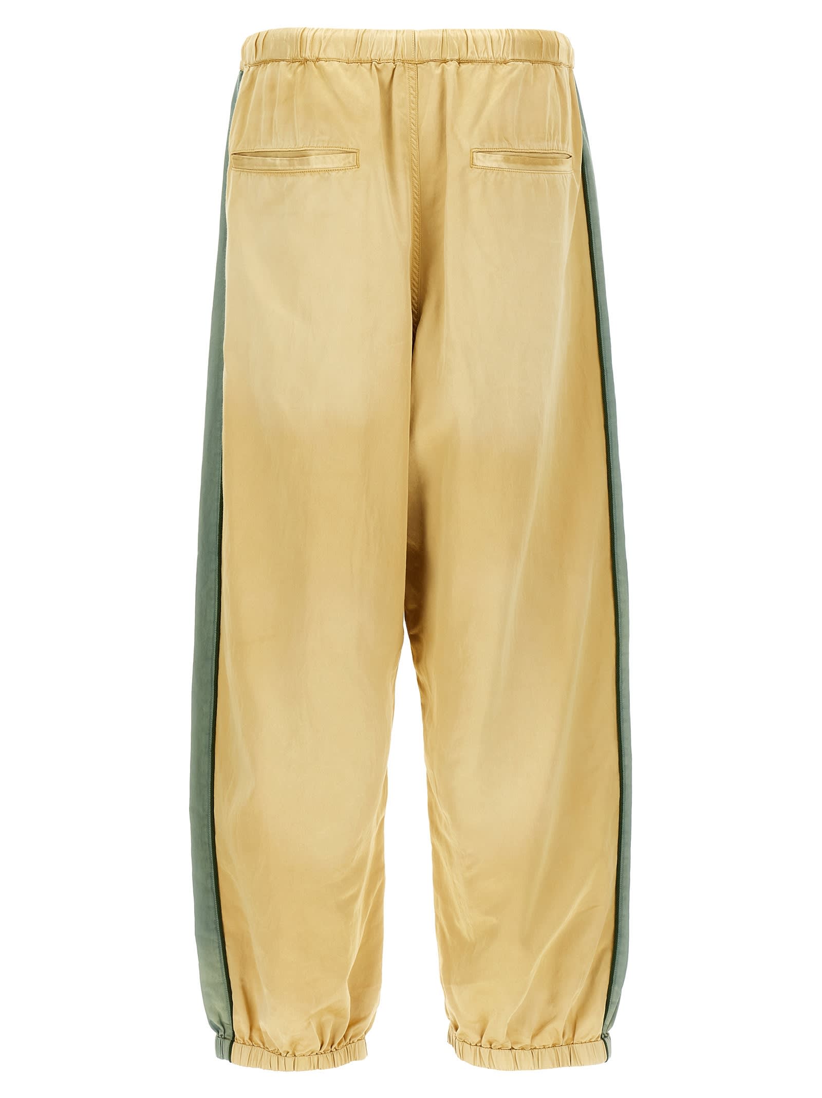 Miharayasuhiro Maison Mihara Yasuhiro 'aged Satin' Pants In Yellow