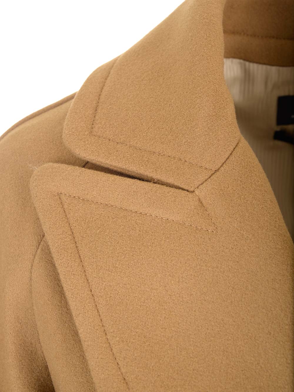 Shop Apc Raglan Shoulders Midi Coat Coat In Camel