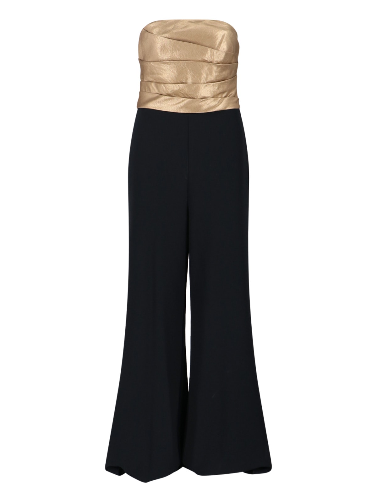 Ralph Lauren Jumpsuit Dress With Bow In Black