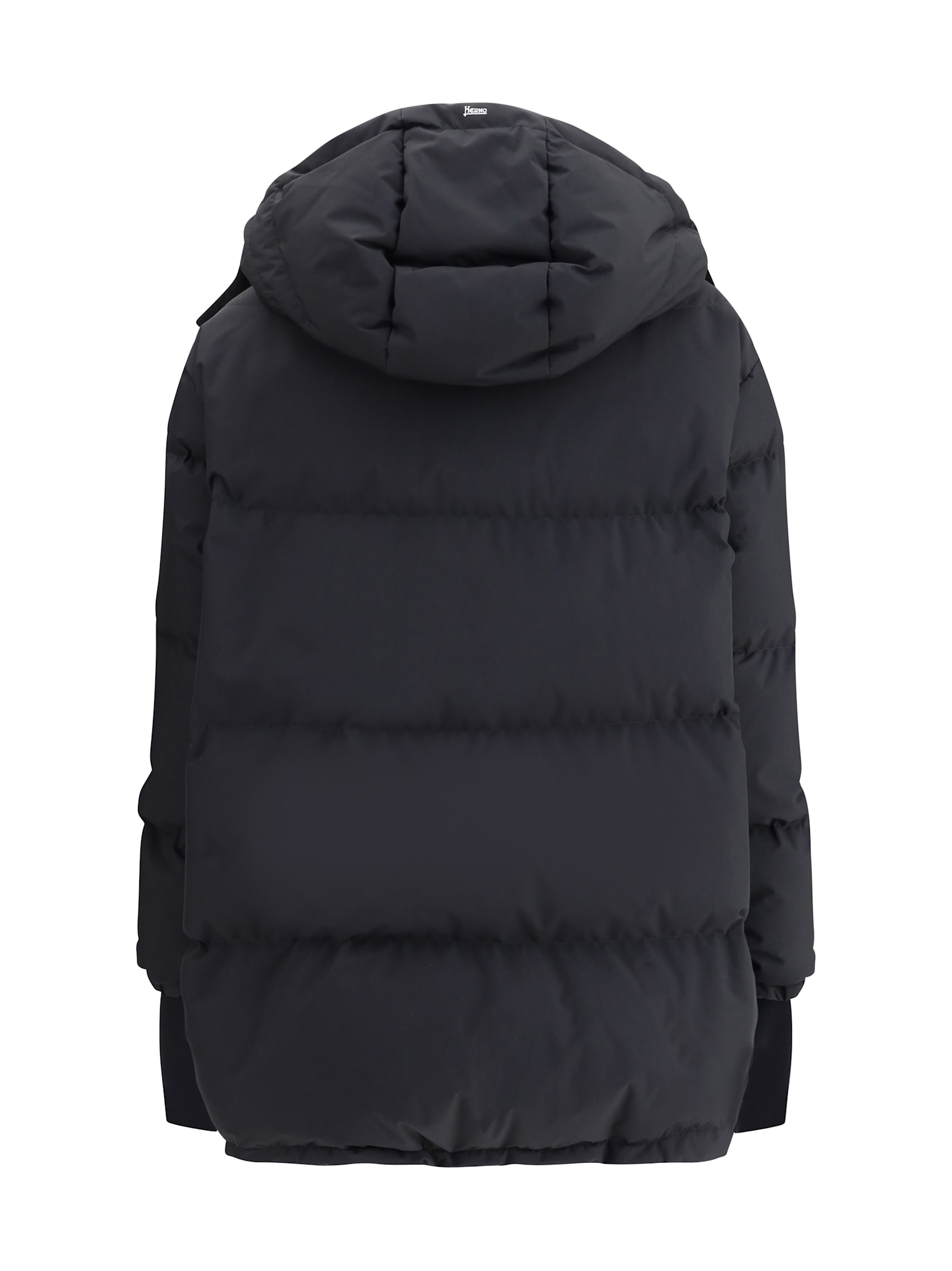 Herno Hooded Down Jacket In Black