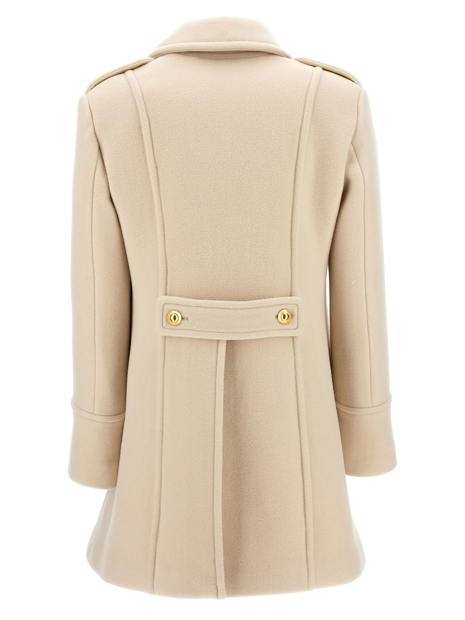 Shop Tom Ford Single-breasted Wool Coat In White