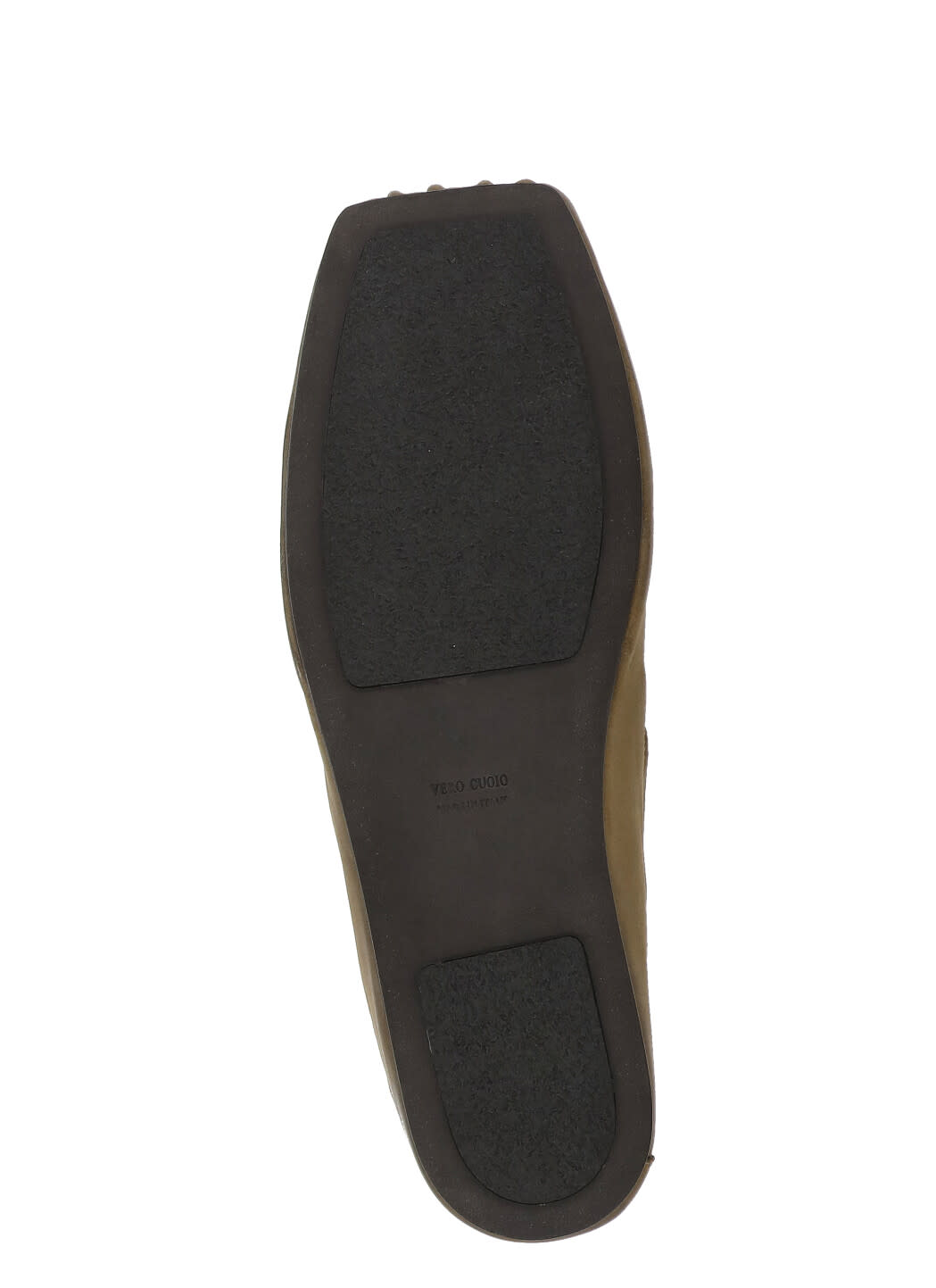 Uma Wang Olive Green Smooth Leather Sabots In Green