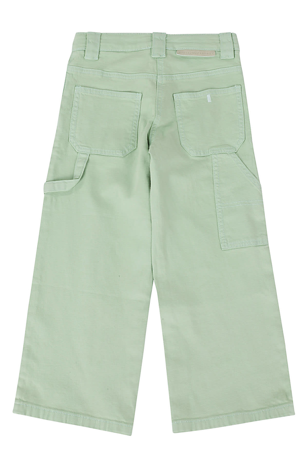 Shop Stella Mccartney Trousers In Greenish