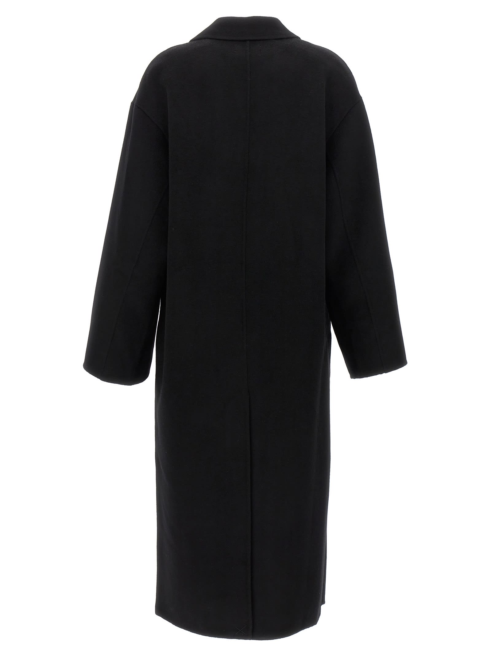 Shop Loulou Studio Borneo Coat In Black