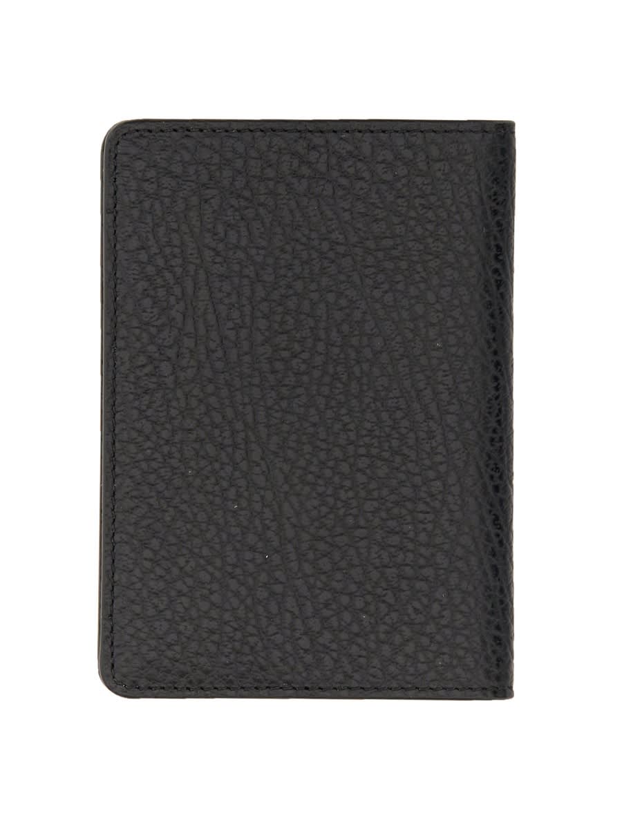 Maison Margiela Four Stitches Passport Holder In Black