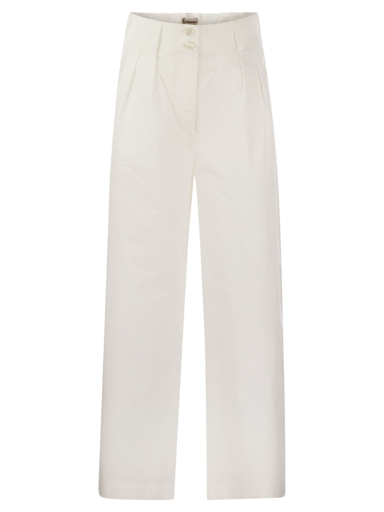 Cotton Pleated Trousers