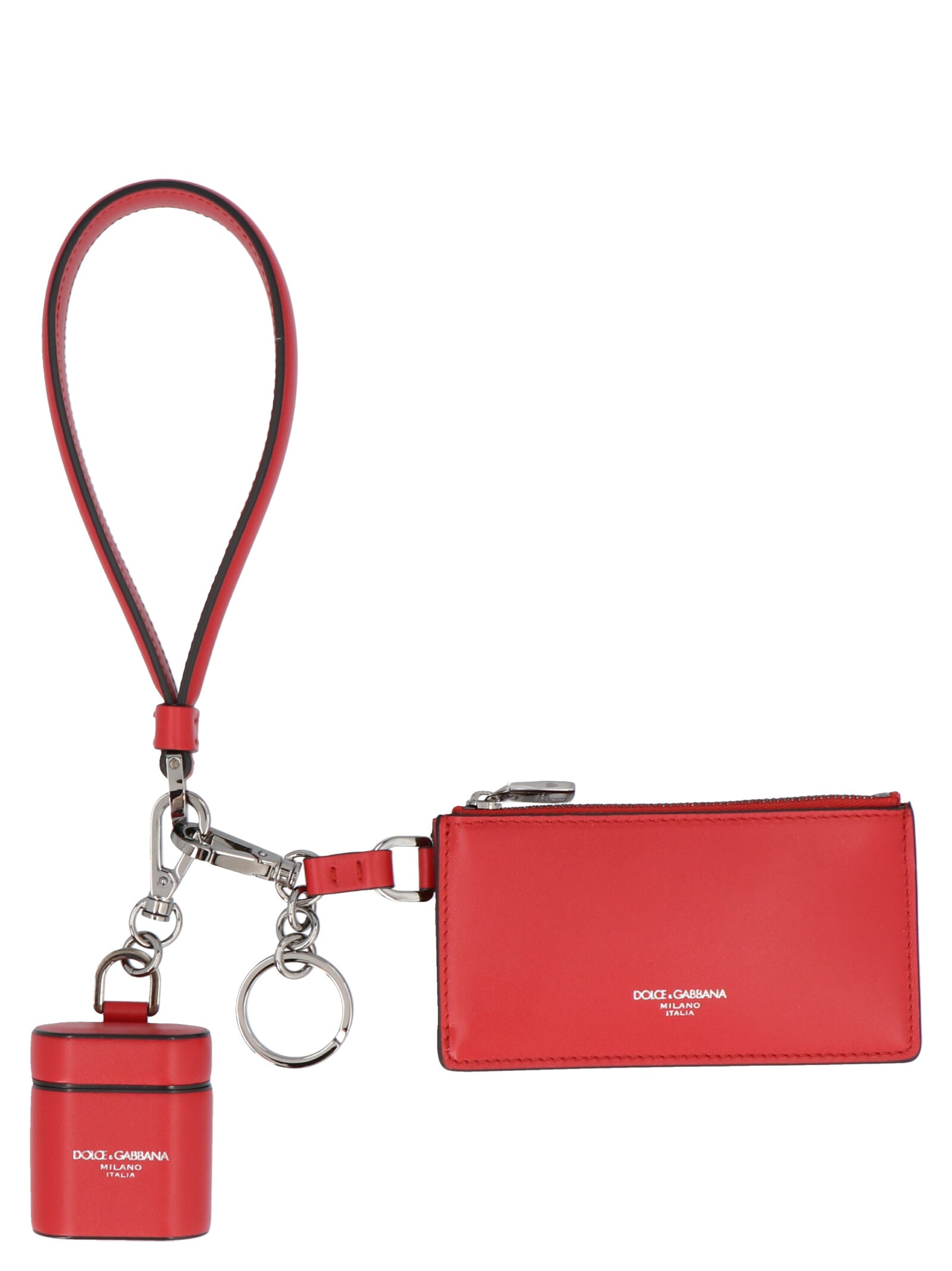 Dolce & Gabbana Keyholder In Red