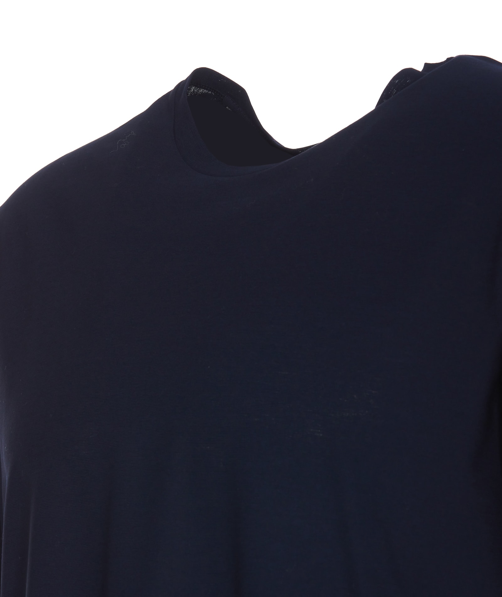 Shop Herno Jersey Crepe T-shirt In Blue